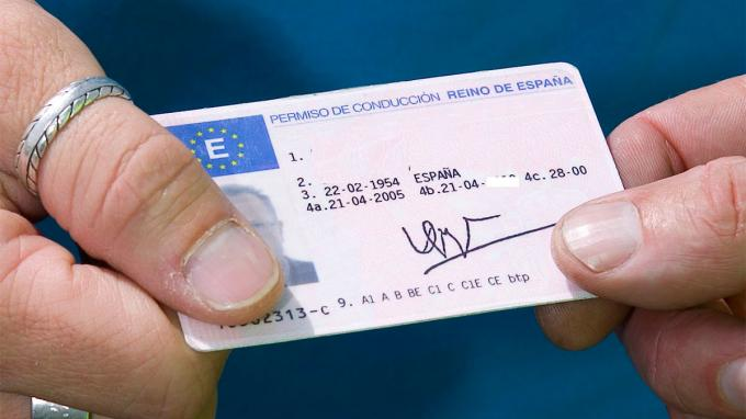 Spain driver's license image